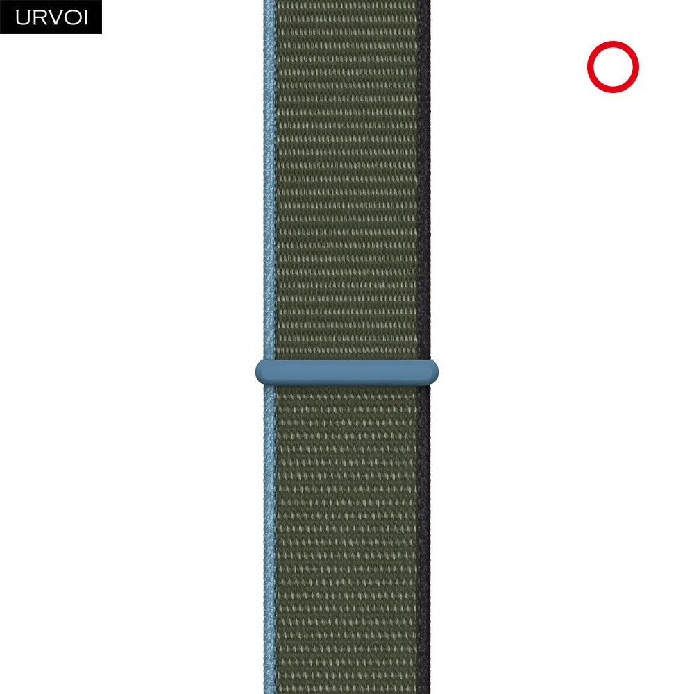 URVOI Sport Loop for Apple Watch Ultra 3 2 Series 11 10 9 8 SE3 Nylon loop for Apple Watch sport band 42mm 46mm breathabe hook fastener