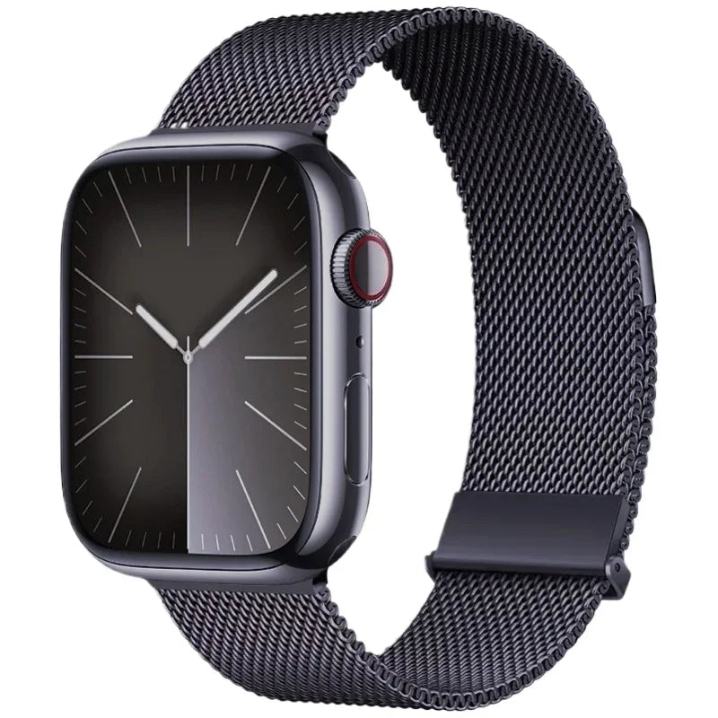 Milanese Loop band For Apple Watch Ultra 2 49mm 11 10 9 8 7 6 5 4 SE Magnetic Buckle Wristband Apple Watch 46mm 42mm 45mm 41mm 44mm 40mm