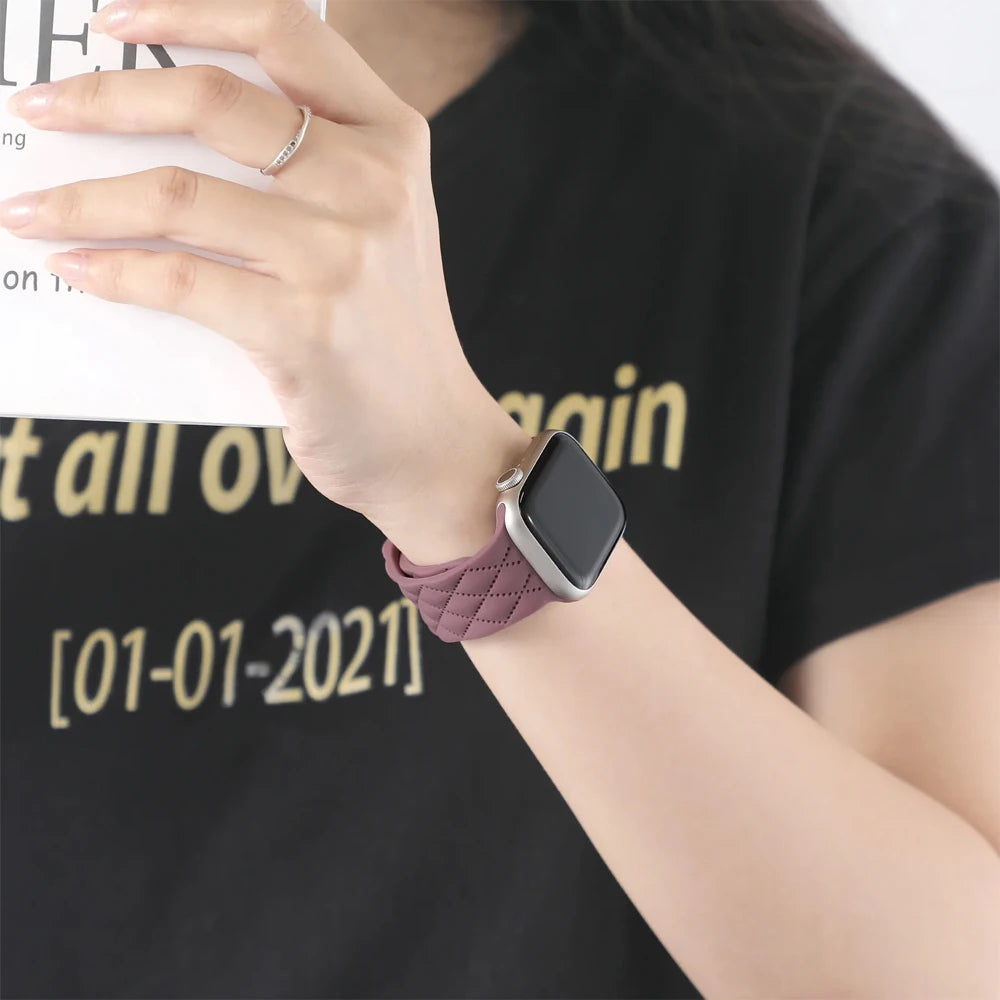 Sport band For Apple Watch Series SE 10 8 9 7 6 5 44mm 42mm 46mm 45mm 41mm Ultra 2 49mm Silicone band correa Apple Watch bands