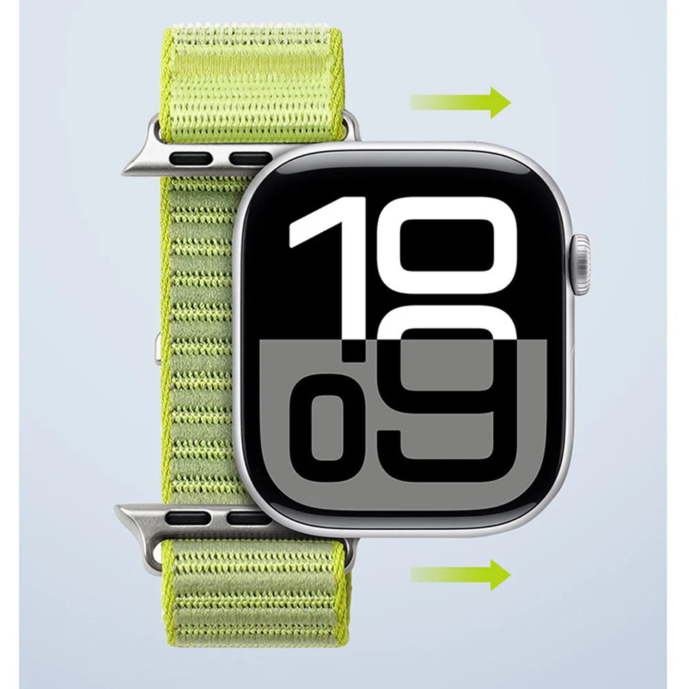 Braided Nylon Loop band for Apple Watch band 42mm 46mm 45mm 44mm 46mm 49mm band brecelet correa Apple Watch Ultra 3 SE 11 10 9 8 7 bands