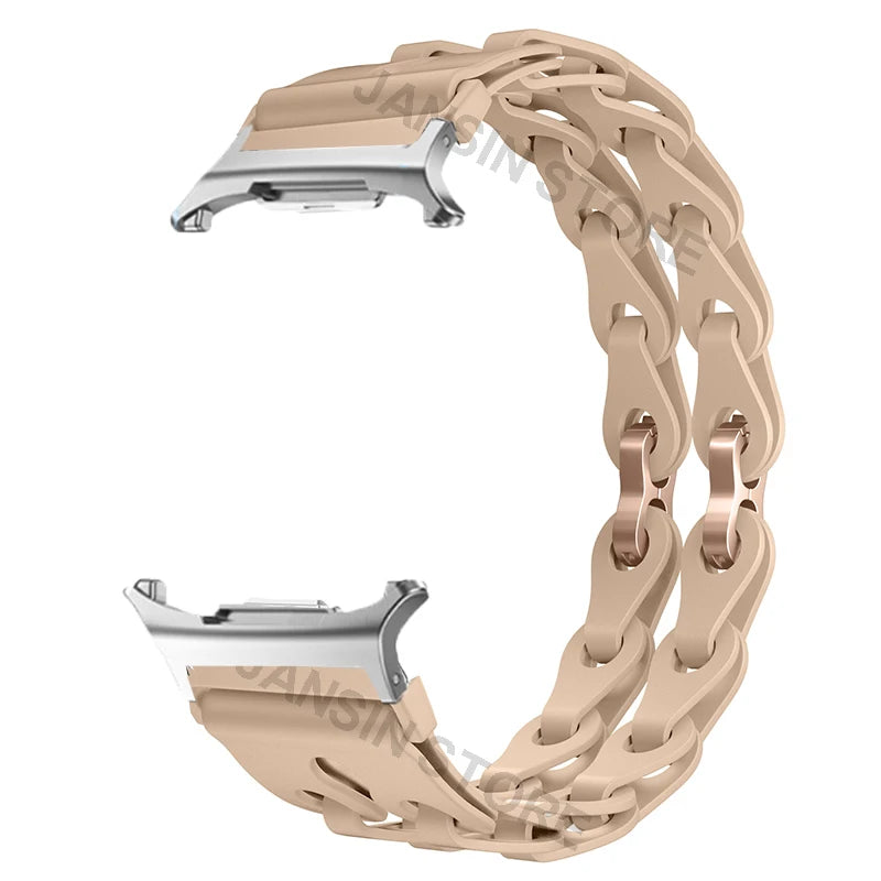 Silicone Band for Samsung Galaxy Watch 8 40mm 44mm Sports Strap Correa Wristband Breathable Bracelet For Galaxy 8 Classic 46mm