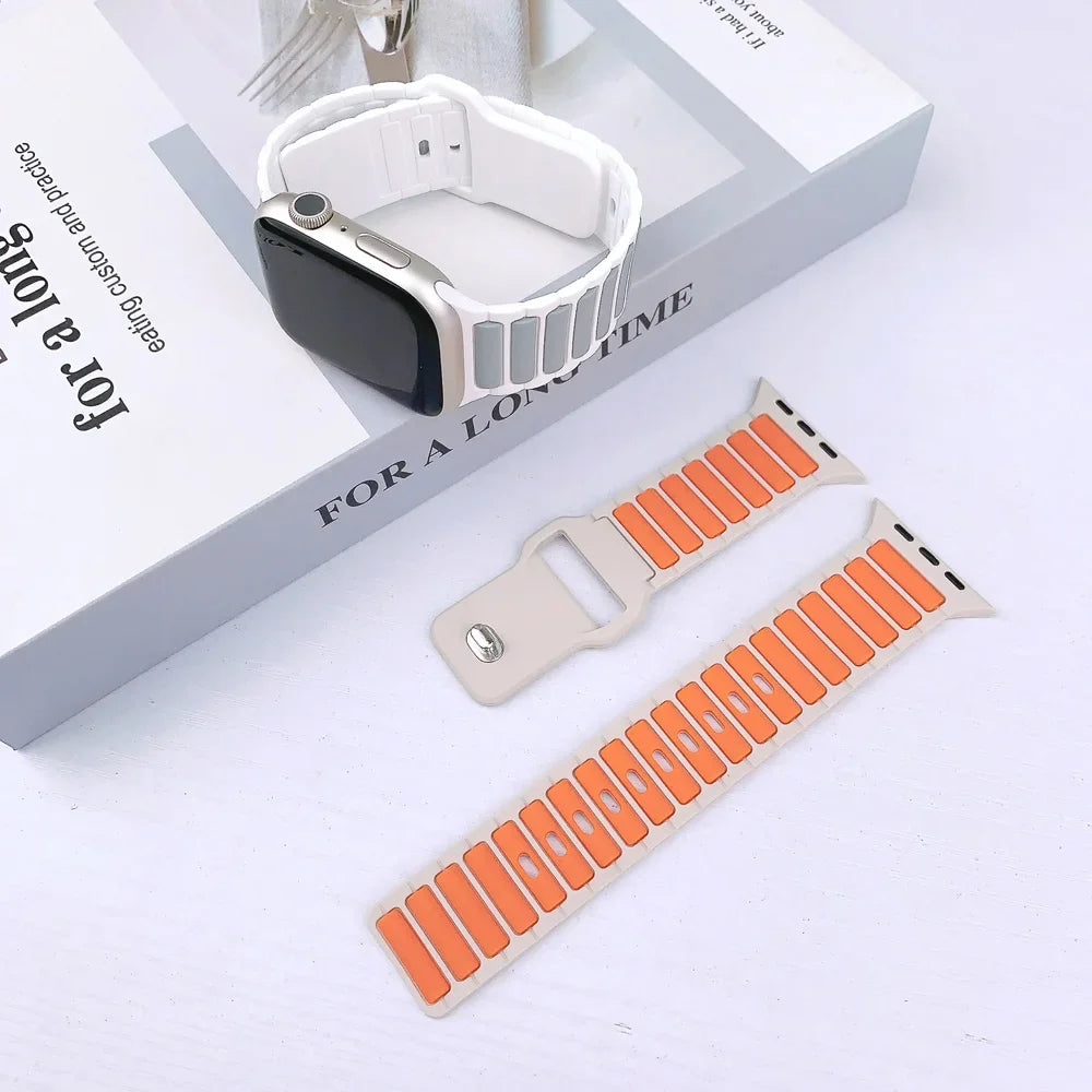 Silicone band for Apple Watch 10 band 46mm 45mm 44mm 49mm 42mm 40mm 38mm correa band Apple Watch Series 9 8 7 6 5 SE Ultra 2 band