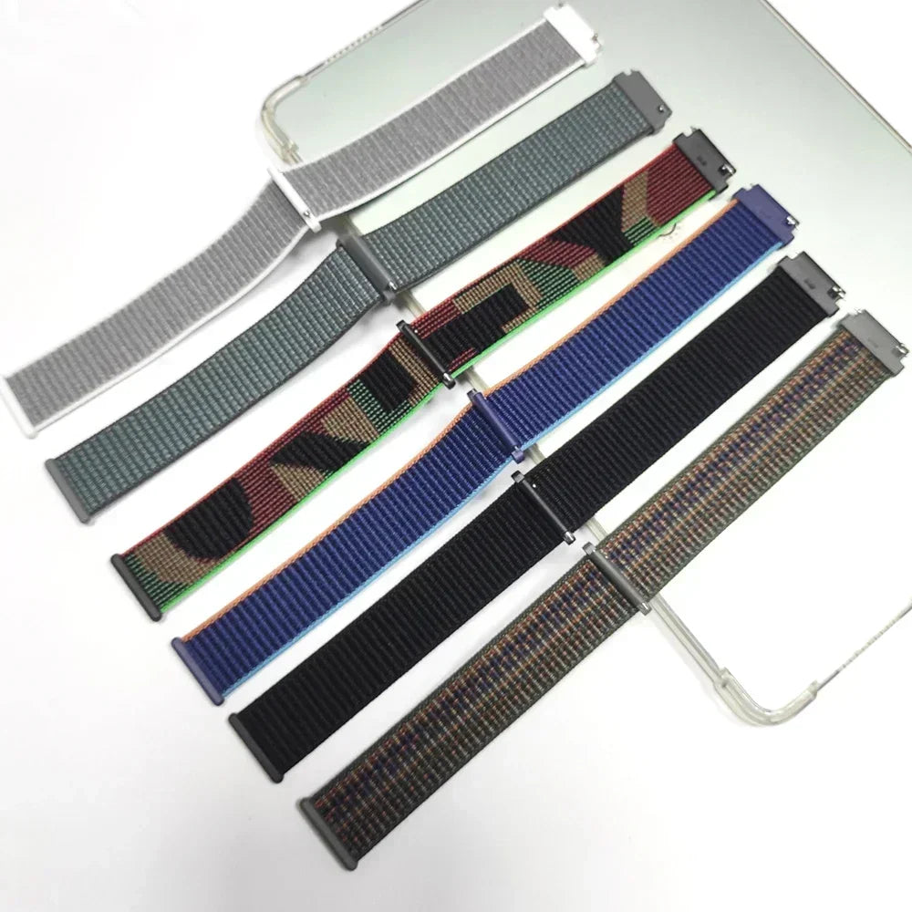 20mm 22mm Parachute Straps For Galaxy Watch Band 7/FE/6/5/pro/4/Classic/active 2/Gear s3 correa Bracelet Huawei watch GT 5 4 3 2