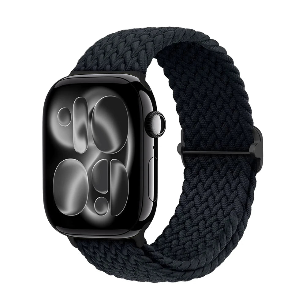 band for Apple Watch 11 band 42mm 46mm 44mm 40mm 45mm Apple Watch Ultra 3 49mm Elastic Braided band correa Series 10 9 8 7 6 SE