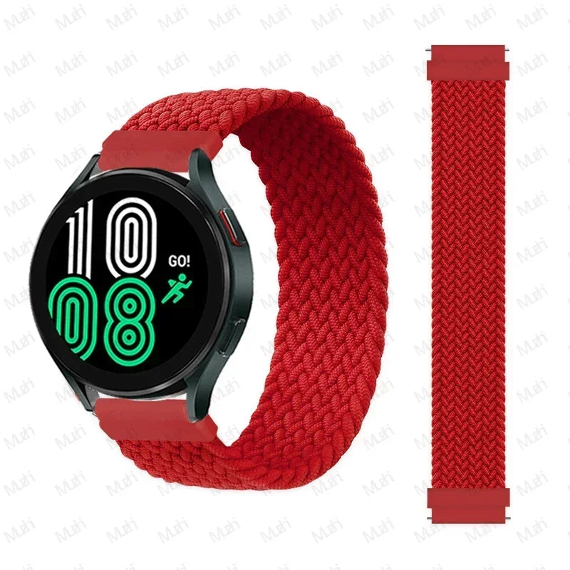 Braided solo loop for Samsung Galaxy Watch 7 44mm 40mm Strap correa Bracelet Galaxy Watch 4 6 Classic 5 pro 45MM 20MM 22MM band