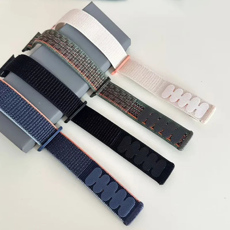For Apple Watch band 49mm Series 11 10 9 8 7 6 5 4 SE Ultra 2 3 Stripe band 42mm 46mm 45mm 40mm 44mm 41mm Apple Watch Sport Nyon Loop