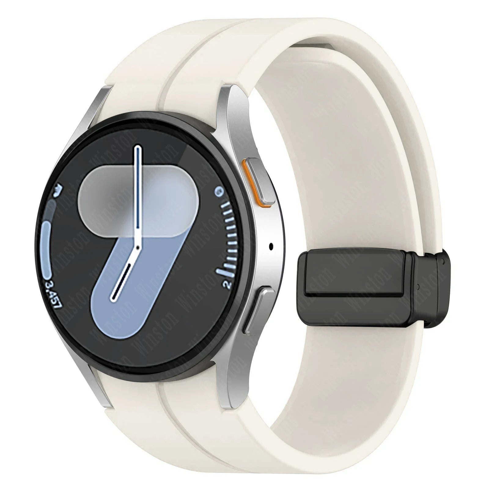 Magnetic Silicone Strap for Samsung Galaxy Watch 7 6 5 4 40mm 44mm 5Pro 45mm Band Bracelet for Galaxy Watch 6 4Classic 43mm 47mm