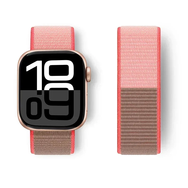 Nylon Loop For Apple Watch band 44mm 40mm 45mm 41mm 42mm 38mm 45mm sport band Apple Watch Series 9 8 7 SE 6 5 3 Ultra 2 49mm band