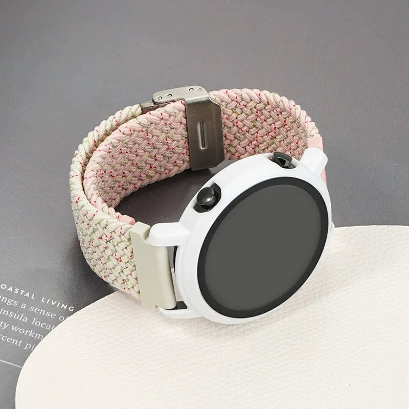 Band For Samsung Galaxy Watch 7 FE 5 Pro 4 6 classic 44mm 40mm Nylon Braided sport bracelet correa Galaxy Watch 7 Strap