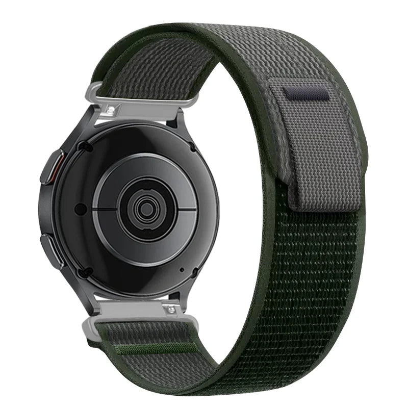 22mm 20mm Nylon Loop Strap for Samsung Galaxy Watch 7 6 5 4 3/Garmin 970 Bracelet Correa Band for Huawei Watch 5 GT5-4 Pro 46mm