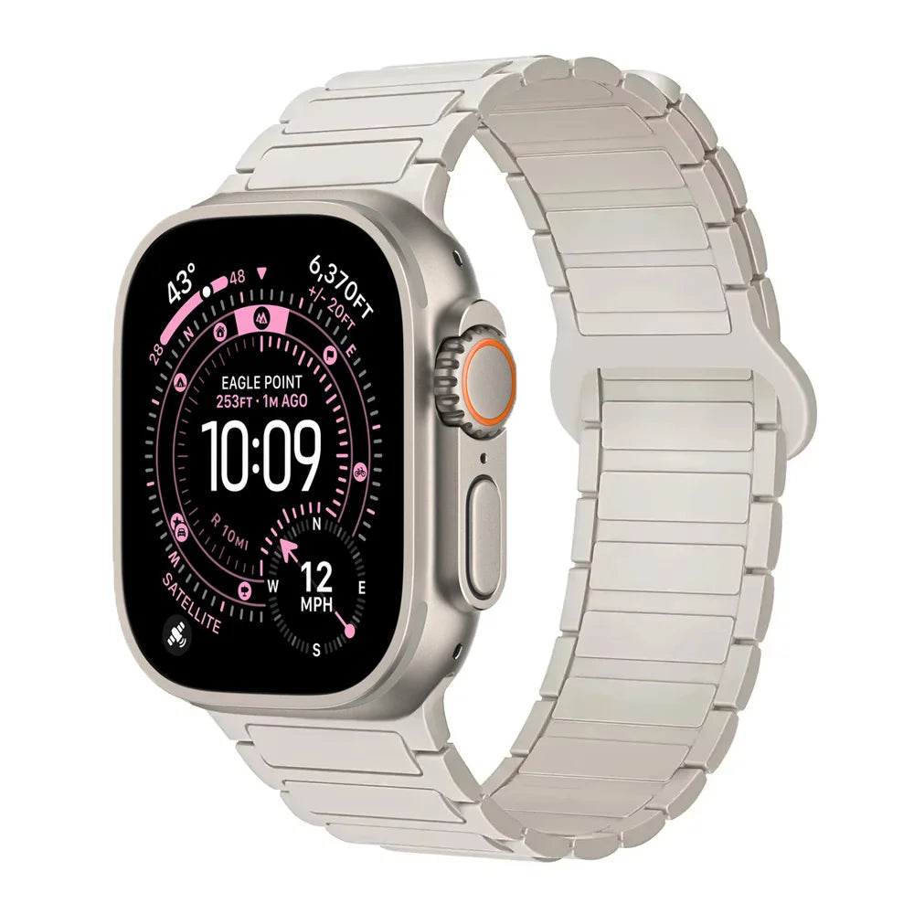 Magnetic Silicone band for Apple Watch Ultra 3 band 49mm 46mm 42mm 45mm 44mm 40mm band correa Apple Watch Series 11 10 9 8 7 SE