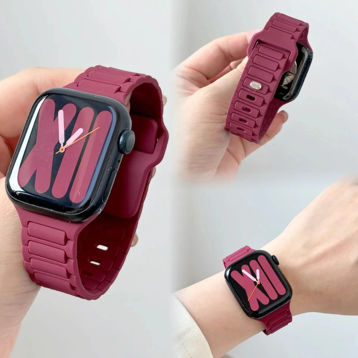 band For Apple Watch band 44mm 45mm Ultra 1 2 49mm 40mm 41mm 42mm 45mm 44mm Silicone band Apple Watch Series 10 9 8 SE 7 6 5 Band