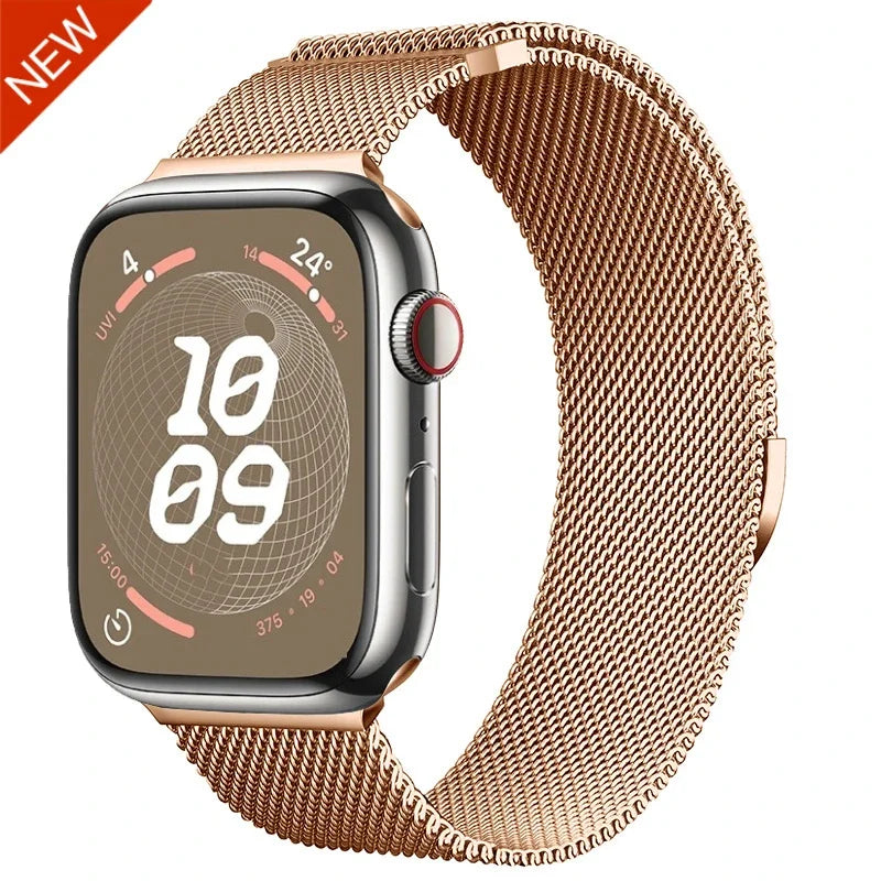 Magnetic Milanese band For Apple Watch 11 10 9 8 7 46mm 42mm 45mm 41mm Ultra 3 2 49mm band Apple Watch 6 5 4 SE3 44mm 40mm Band