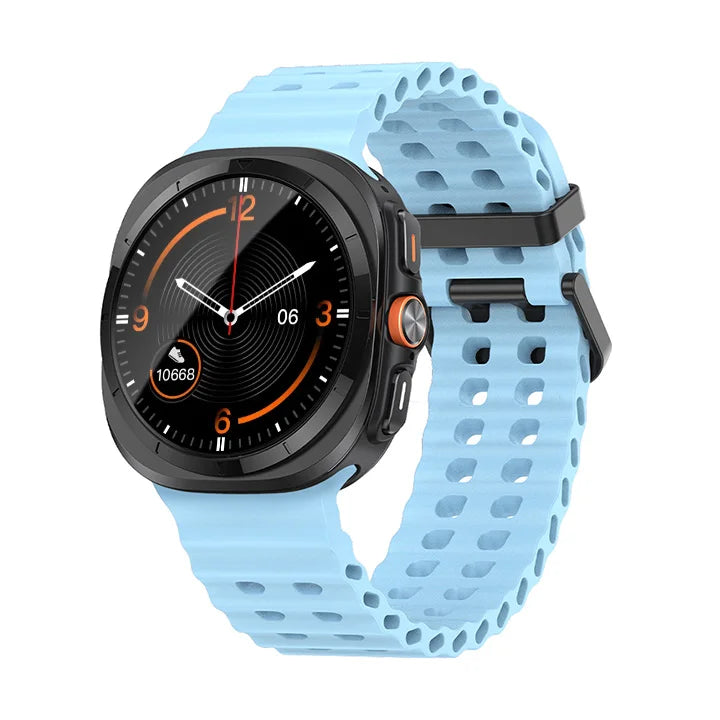 Silicone Breathable Strap For Samsung Galaxy Watch Ultra 47mm Marine Wristband Bracelet Galaxy Watch Ultra(2025) 47mm Watchband