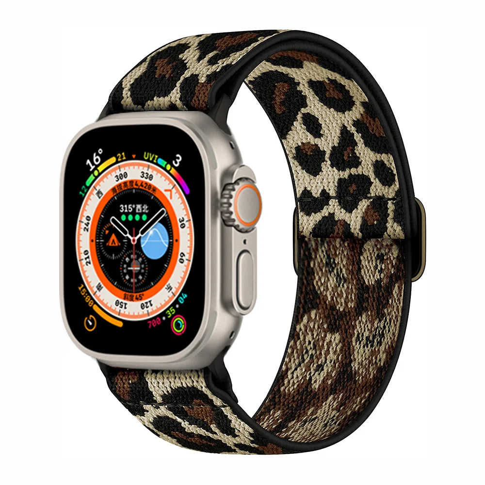 Scrunchie band for Apple Watch band 45mm 44mm 40mm 41mm 42mm 46mm 49mm Elastic Nylon band Apple Watch Series 10 9 8 7 SE Ultra 2
