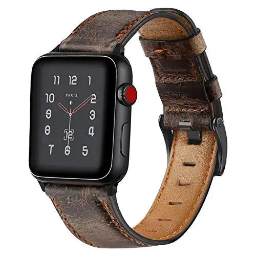 Leather band for Apple Watch band 45mm 41mm 40mm 44mm 42mm 38mm belt Retro band Apple Watch Series 5 4 3 SE 6 7 8 9 Ultra 2 49mm