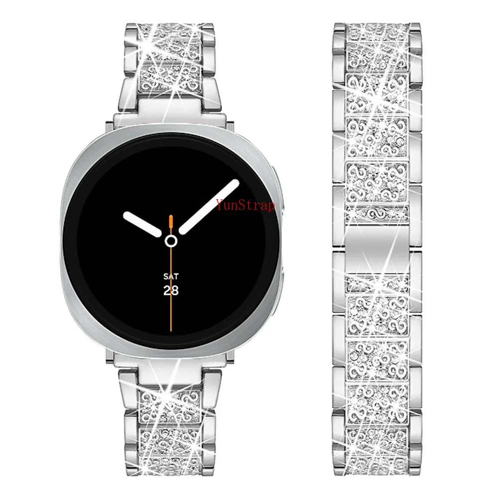 Samsung Galaxy Watch 8 8Classic Ultra Strap Metal Rhinestone Bracelet Galaxy 8 40mm 44mm 46mm 47MM Band