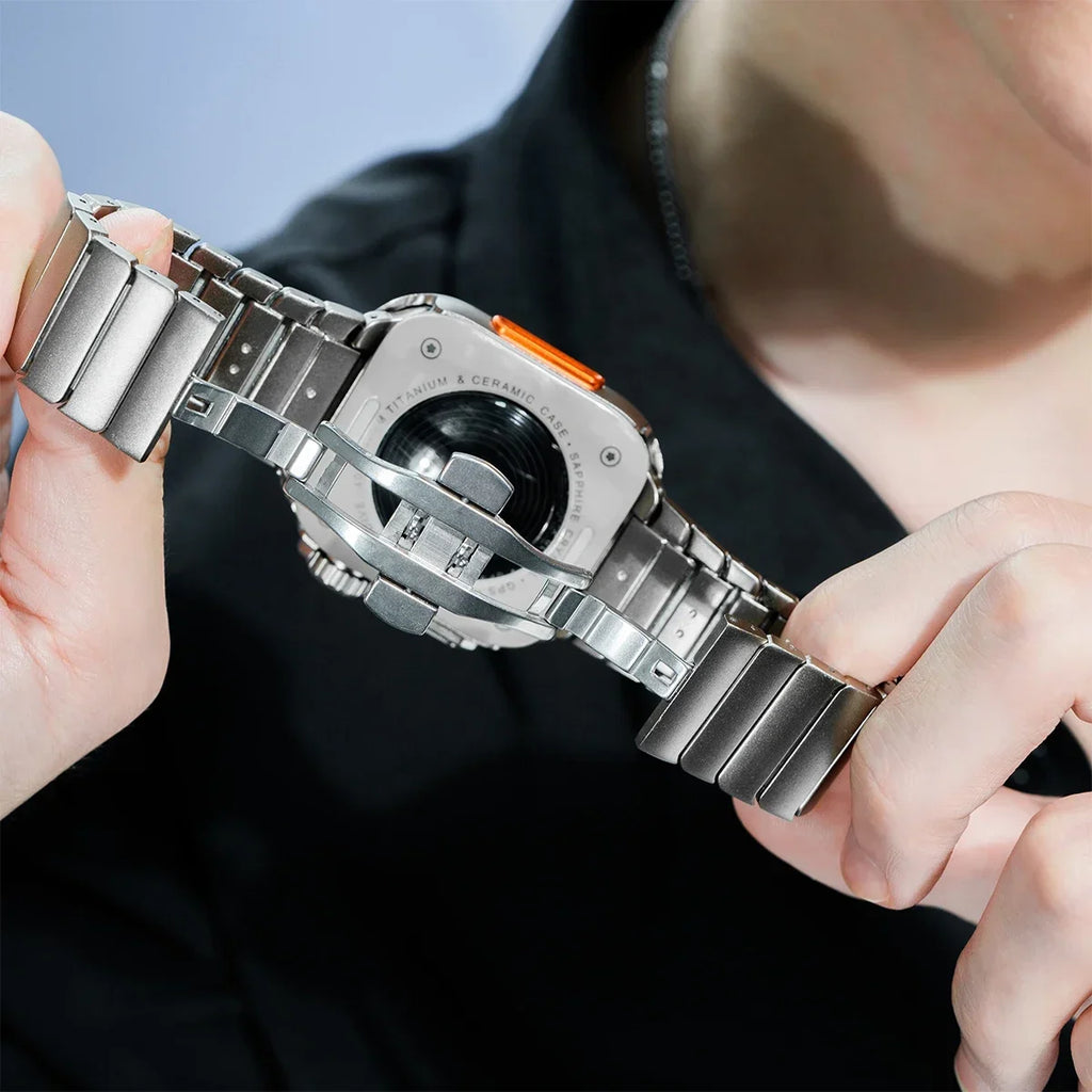 Case+band for Apple Watch band 10 42mm 46mm Ultra 2 49mm 9 8 7 6 SE 5 Steel metal Protective Shell Upgrade Apple Watch 49mm 45mm 44mm