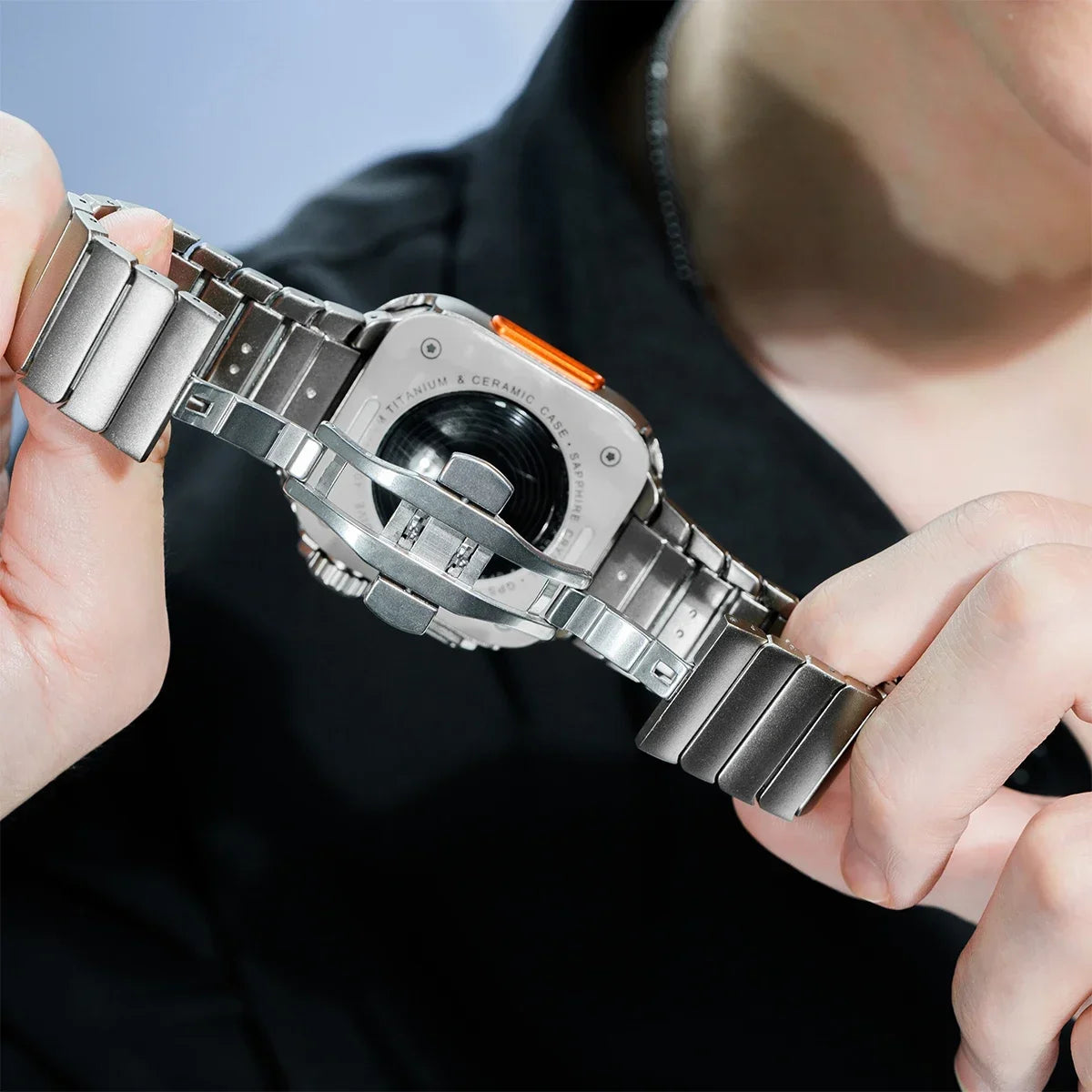 Case+band for Apple Watch band 10 42mm 46mm Ultra 2 49mm 9 8 7 6 SE 5 Steel metal Protective Shell Upgrade Apple Watch 49mm 45mm 44mm