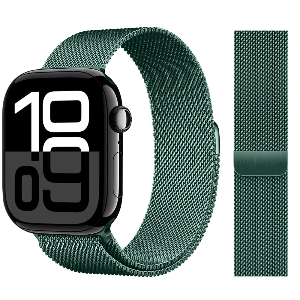 Milanese Loop band For Apple Watch band 46mm 44mm 45mm 40mm 42mm 41mm 38mm 49mm band Apple Watch Series 10 Ultra 2 9 8 SE 7 6 5