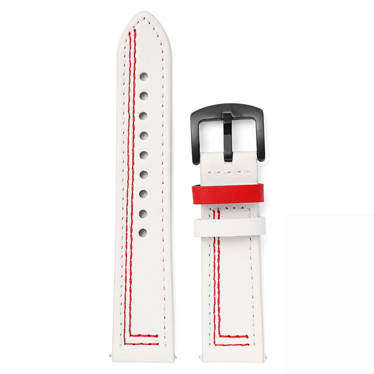 Leather band for Samsung Galaxy watch 6 strap 6classic/5/pro/4/Active 2 20mm 22mm bracelet Huawei Watch GT 2/2e/3/pro watchbands