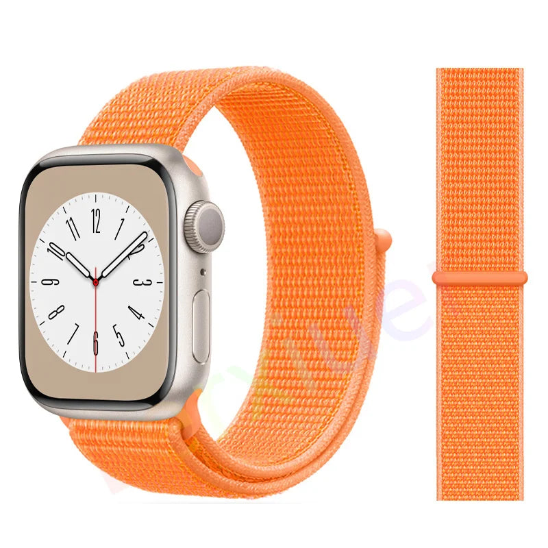 Nylon Loop band for Apple Watch band 46mm 44mm 40mm 42mm 45mm 41mm 49mm 44mm band Apple Watch Series Ultra 2 11 10 9 SE 7 6 5 4