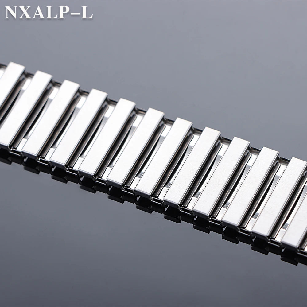 18mm 20mm 22mm Stainless Steel Elastic Stretch Strap for Huawei for Samsung Galaxy Smart Watch Band Metal Expansion Wristband