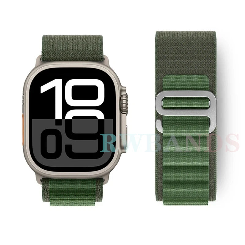 Alpine Loop band for Apple Watch Ultra 3 band 49mm 46mm 45mm 44mm 42mm 41mm 40mm Correa band Apple Watch Series 11 10 SE 9 8 7 6