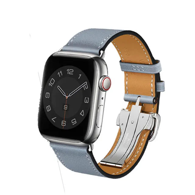 Genuine Leather band For Apple Watch Series 11 10 9 8 SE 3 band 46mm 44mm 41mm 45mm 42mm 38mm band Apple Watch Ultra 3 2 1 49mm