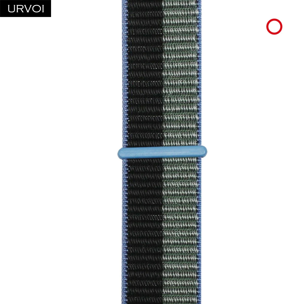 URVOI Sport Loop for Apple Watch Ultra 3 2 Series 11 10 9 8 SE3 Nylon loop for Apple Watch sport band 42mm 46mm breathabe hook fastener