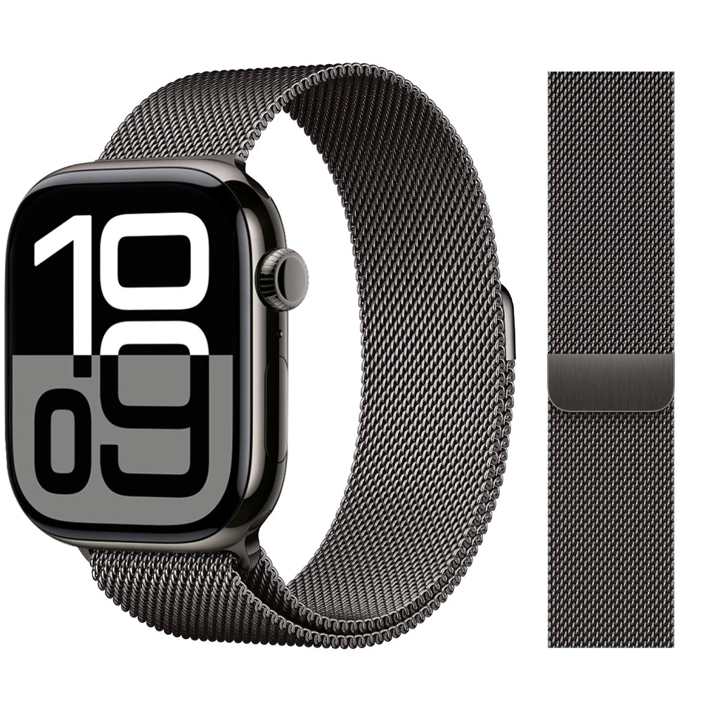 Milanese Loop band For Apple Watch band 46mm 44mm 45mm 40mm 42mm 41mm 38mm 49mm band Apple Watch Series 10 Ultra 2 9 8 SE 7 6 5