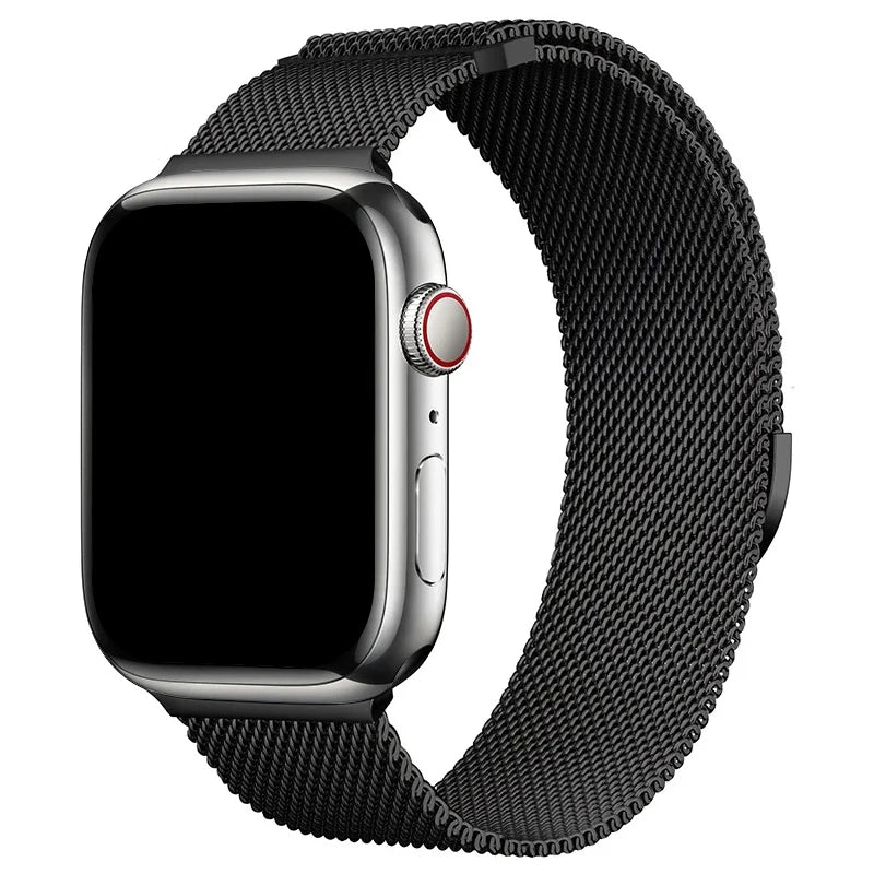 Milaness Magnetic band for Apple Watch Ultra band 49mm 46mm 45mm 44mm 41mm 40mm metal band for Apple Watch 11 10 9 8 7 6 5 4 SE
