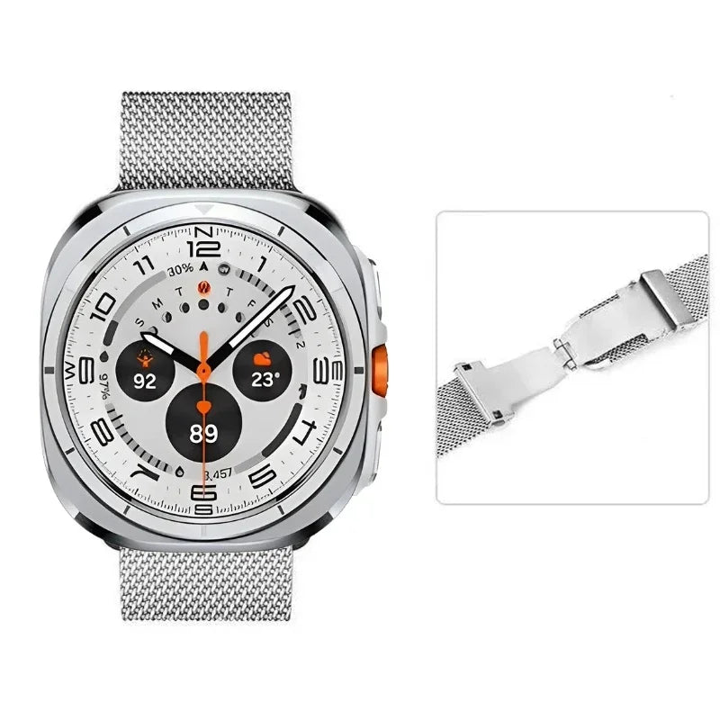 Metal Milanese Strap for Samsung Galaxy Watch 8-7 Ultra 47mm Comfortable Band for Galaxy Watch 8 Ultra 47mm Accessories Bracelet