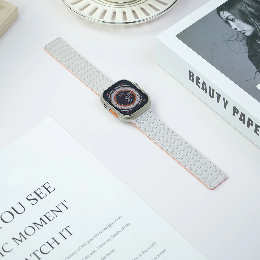 Magnetic Silicone band for Apple Watch Ultra 3 2 49mm 46mm 42mm 45mm 44mm 40mm 41mm band Apple Watch Series 11 10 9 8 7 6 SE band