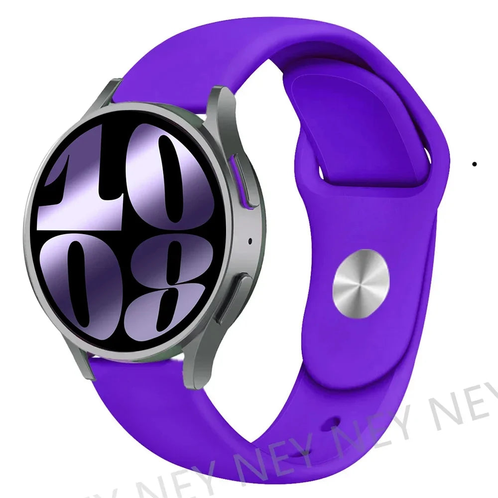 20mm 22mm strap For Samsung Galaxy watch 5 pro/6/4/Classic/Active 2/Gear S3 frontier silicone bracelet Huawei GT 2/2e/3 pro band