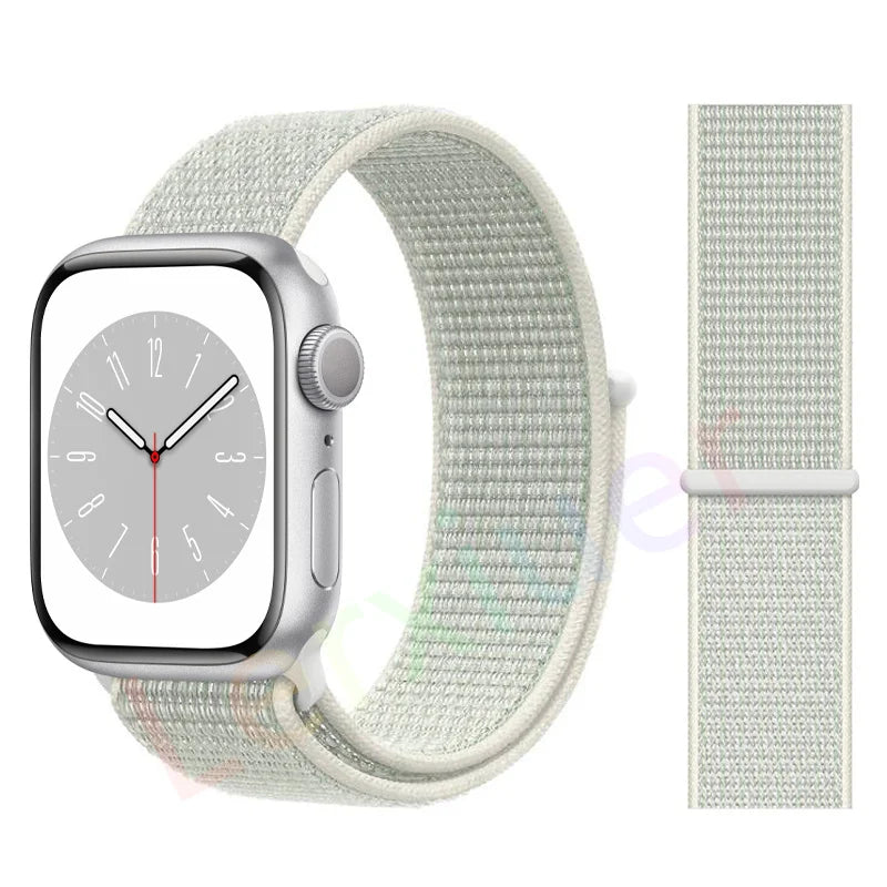 Nylon Loop band for Apple Watch band 46mm 44mm 40mm 42mm 45mm 41mm 49mm 44mm band Apple Watch Series Ultra 2 11 10 9 SE 7 6 5 4