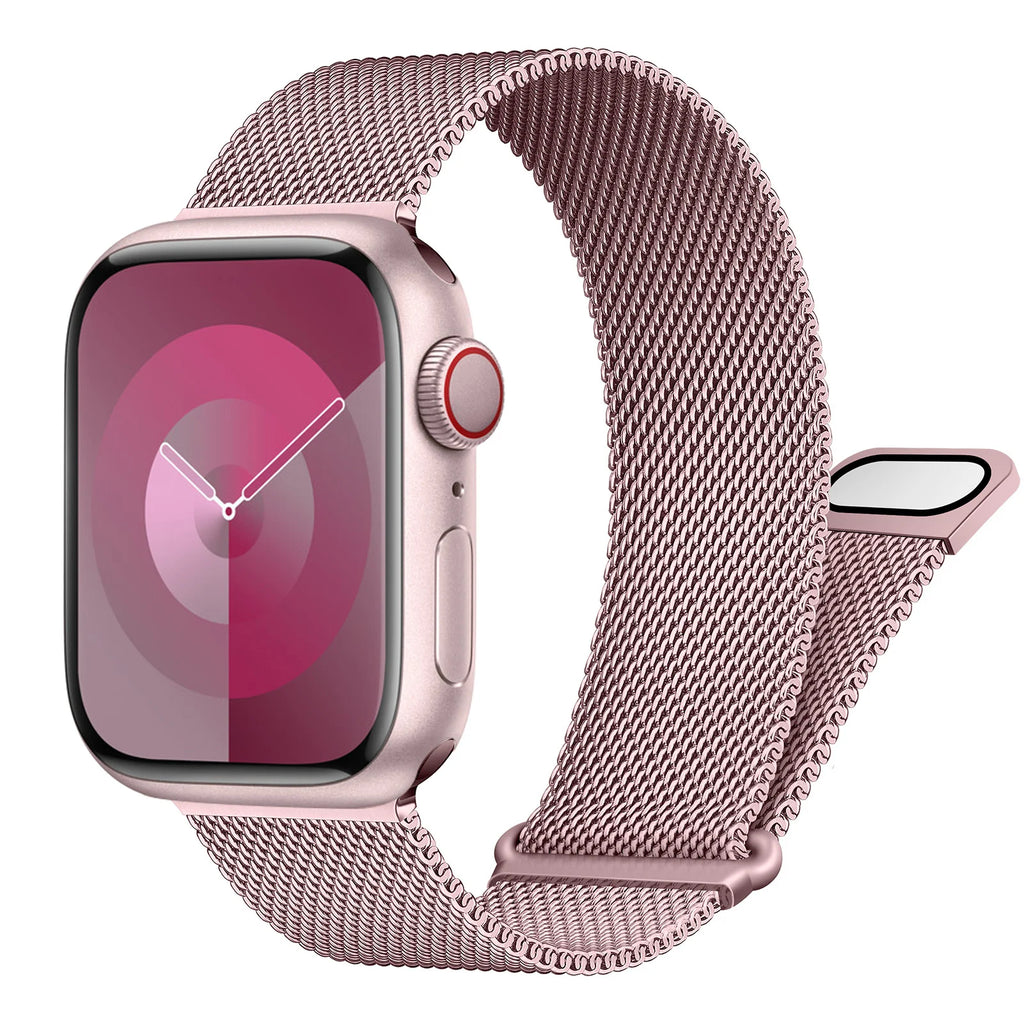Magnetic Loop band For Apple Watch band 40mm 44mm 45mm 41mm 42mm 38mm Correa band Apple Watch Series 3 4 5 6 SE 7 8 9 Ultra 49mm