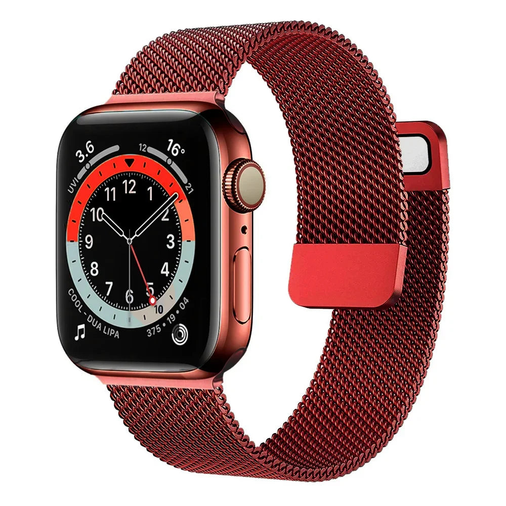 band For Apple Watch band 10 46mm 44mm 45mm 41mm 49mm 42mm 40mm 45mm Milanese Loop band Apple Watch Series 9 7 8 4 5 6 SE Ultra2