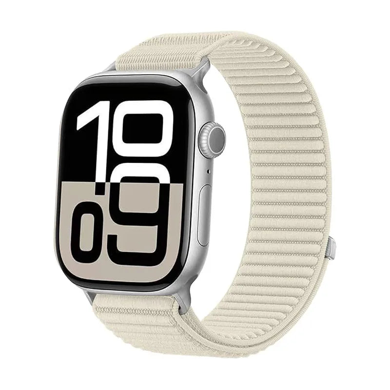 Nylon loop for Apple Watch band Series 10 9 8 7 6 5 4 SE Ultra2 49mm 46mm 45mm 44mm 42mm 41mm 40mm Belt band Correa Apple Watch band