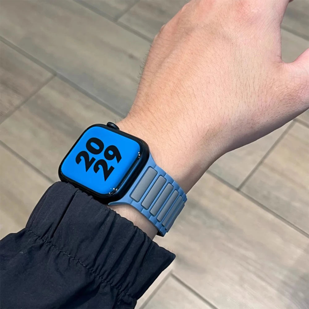 Silicone band for Apple Watch 10 band 46mm 45mm 44mm 49mm 42mm 40mm 38mm correa band Apple Watch Series 9 8 7 6 5 SE Ultra 2 band