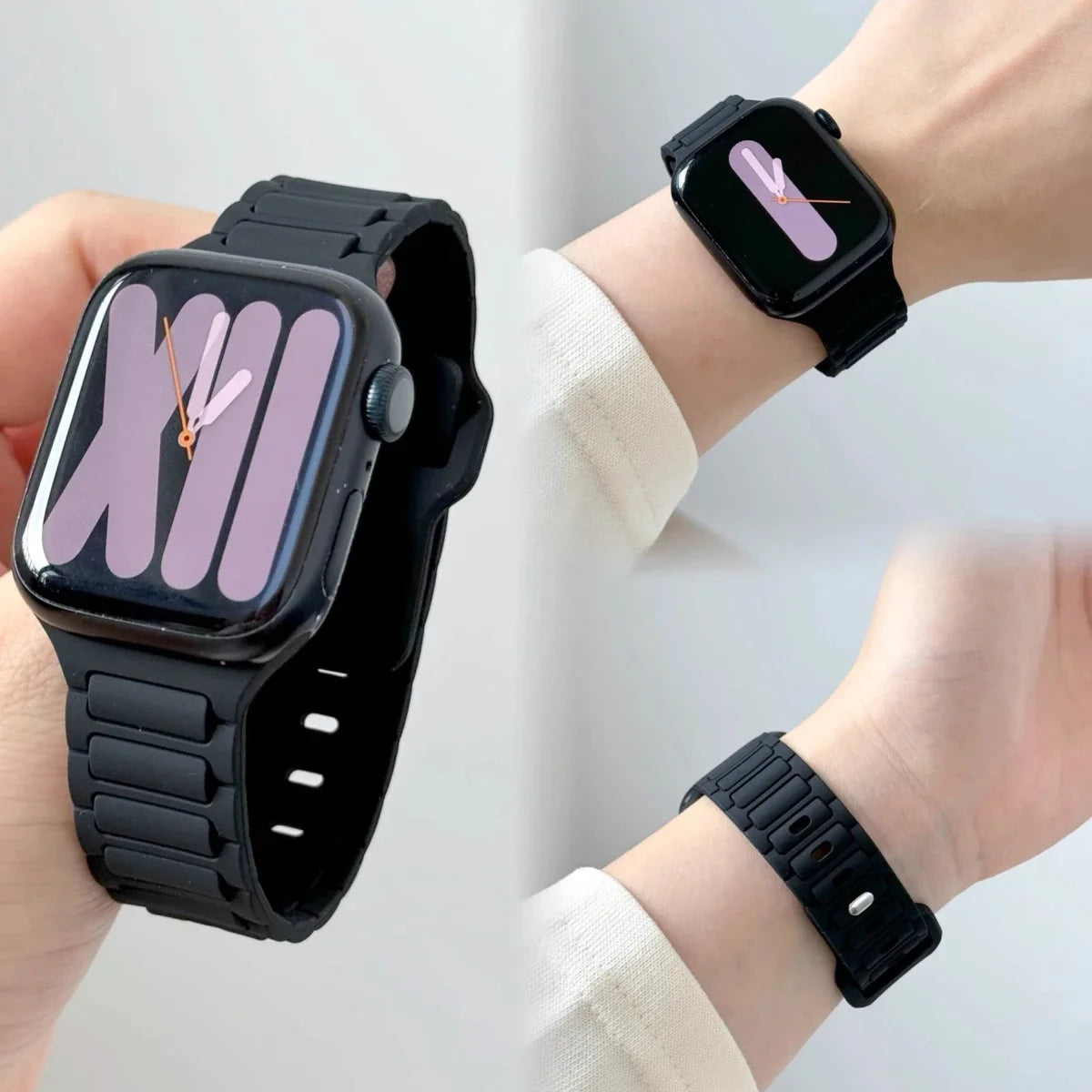 band For Apple Watch band 44mm 45mm Ultra 1 2 49mm 40mm 41mm 42mm 45mm 44mm Silicone band Apple Watch Series 10 9 8 SE 7 6 5 Band