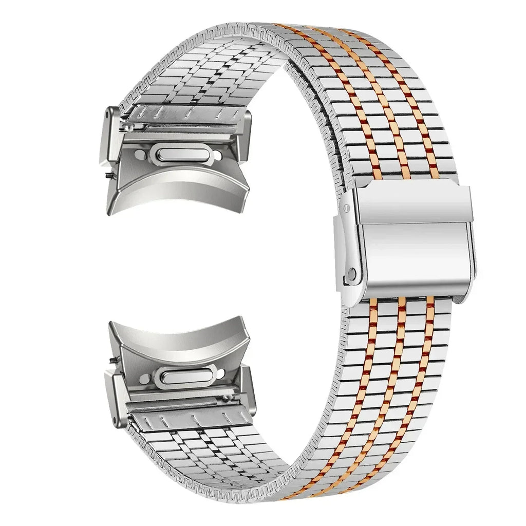 No Gaps Stainless Steel Strap for Samsung Galaxy Watch 7 6 5 4 40mm 44mm 6 4 Classic 47mm 43mm Metal Bracelet for 5Pro 45mm Band