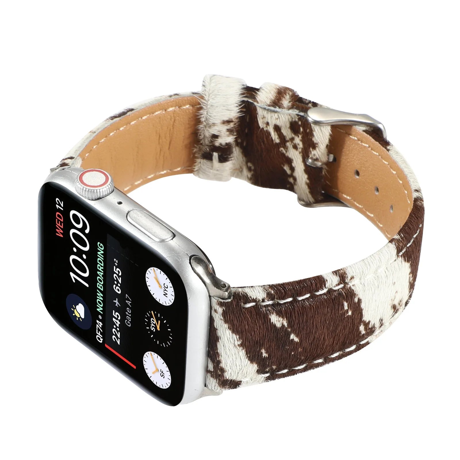 Leopard Horse Hair Leather band For Apple Watch band 40mm 41mm 42mm 44mm 45mm 49mm Apple Watch band Series 4 5 6 7 8 9 SE Ultra