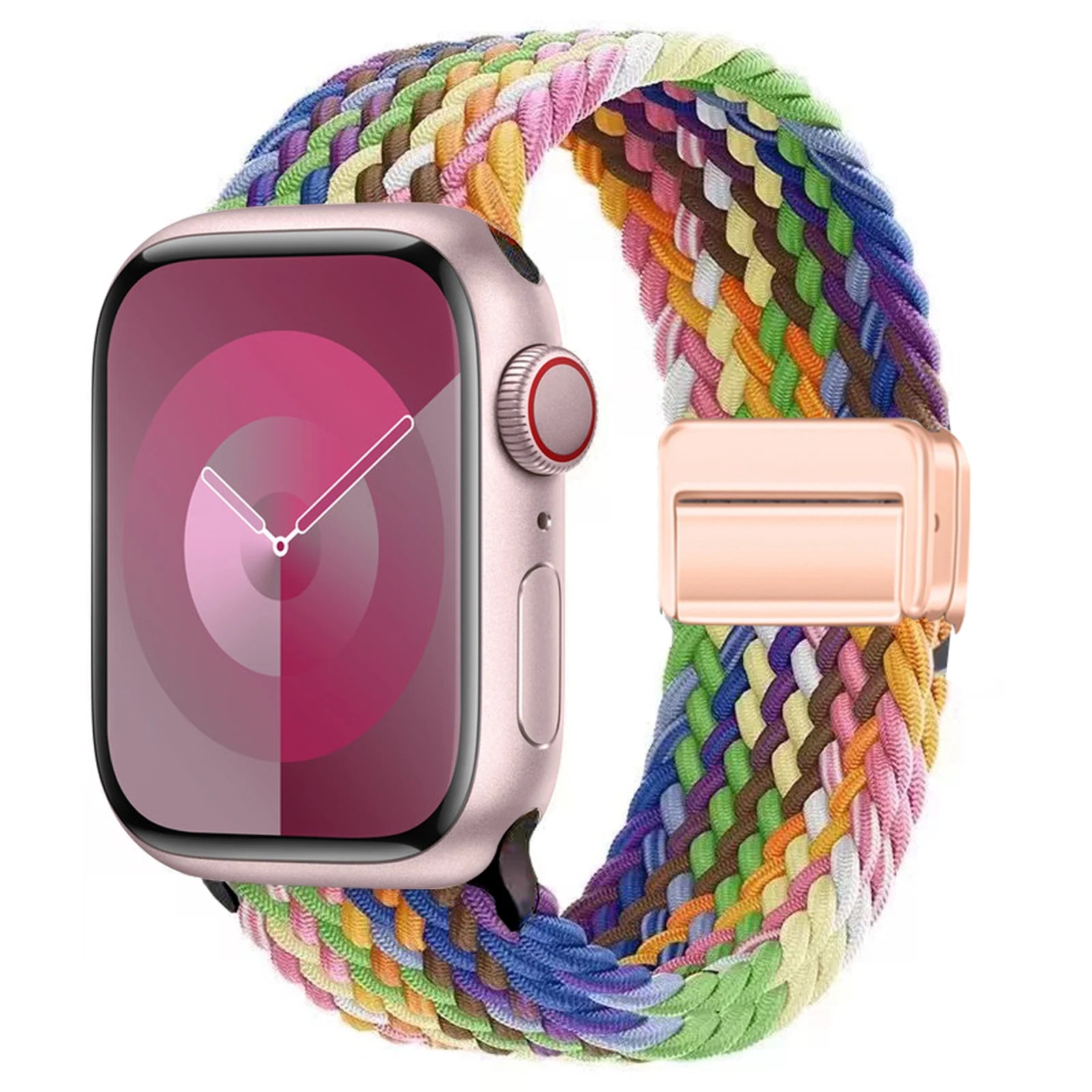 Braided band For Apple Watch band 40mm 45mm 41mm 44mm 49mm 38mm magnetic buckle Nylon band Apple Watch Series SE 7 5 6 8 9 Ultra 2