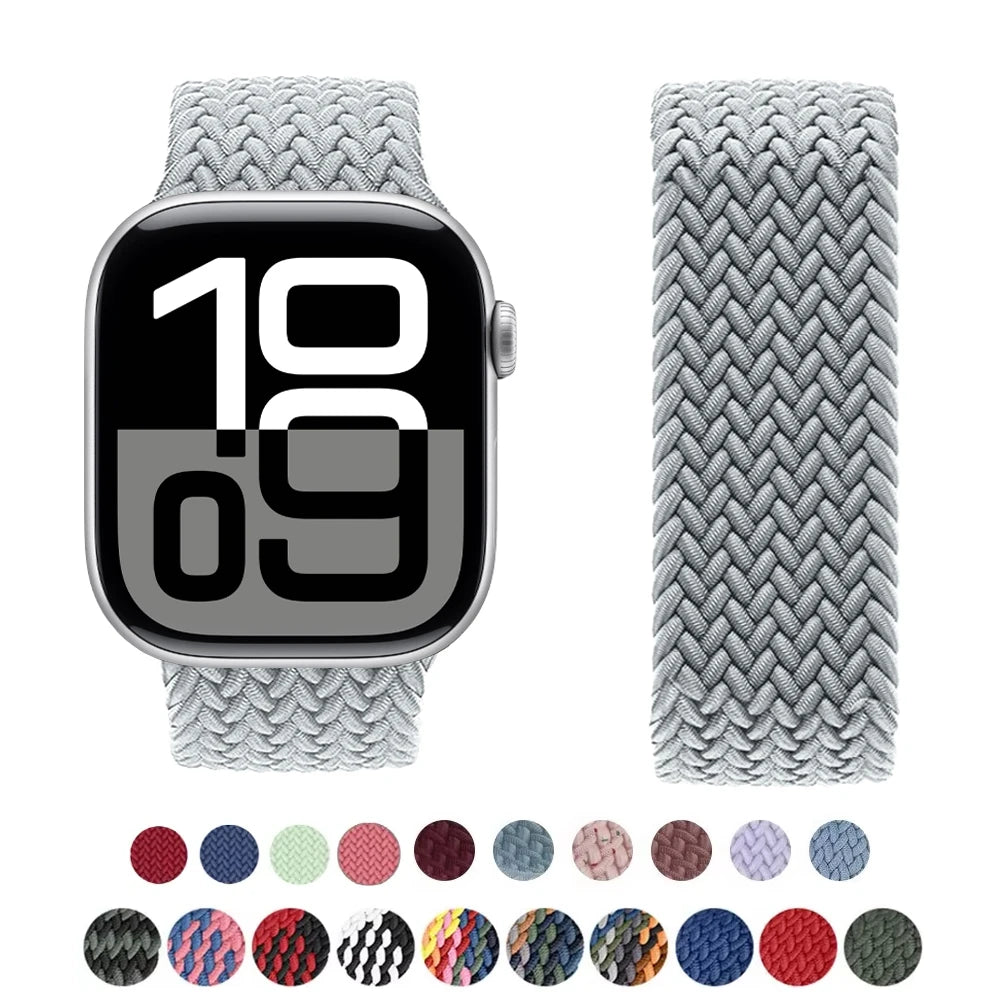 Band For Apple Watch Series 10 46mm 42mm 9 7 8 5 SE 6 44mm 45mm 40mm 38mm 41mm Ultra 49mm band correa Braided Solo Loop band