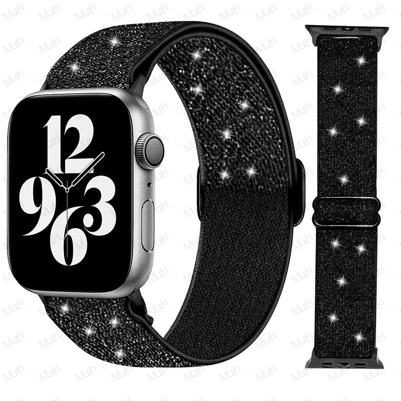Sport Nylon band for Apple Watch Ultra 3 2 1 49mm 41mm 45mm 42mm 46mm 40mm 44mm Elastic band Series 11 10 9 8 7 6 5 4 SE Band