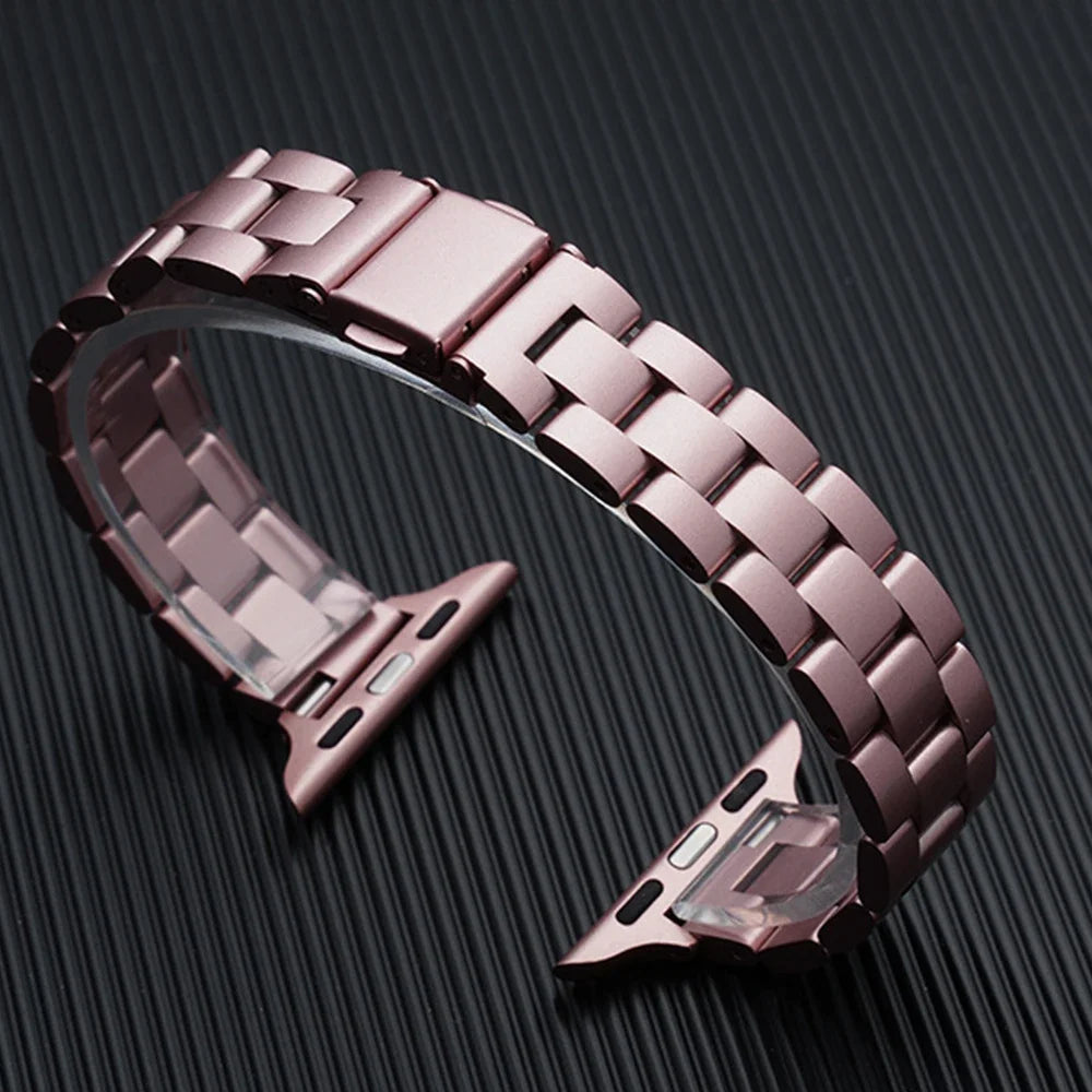 bands for Apple Watch band 10 46mm 44mm 45mm 40mm 42mm 41mm Slim Stainless steel band Ultra 49mm Apple Watch Series 9 8 7 6 SE 5 4