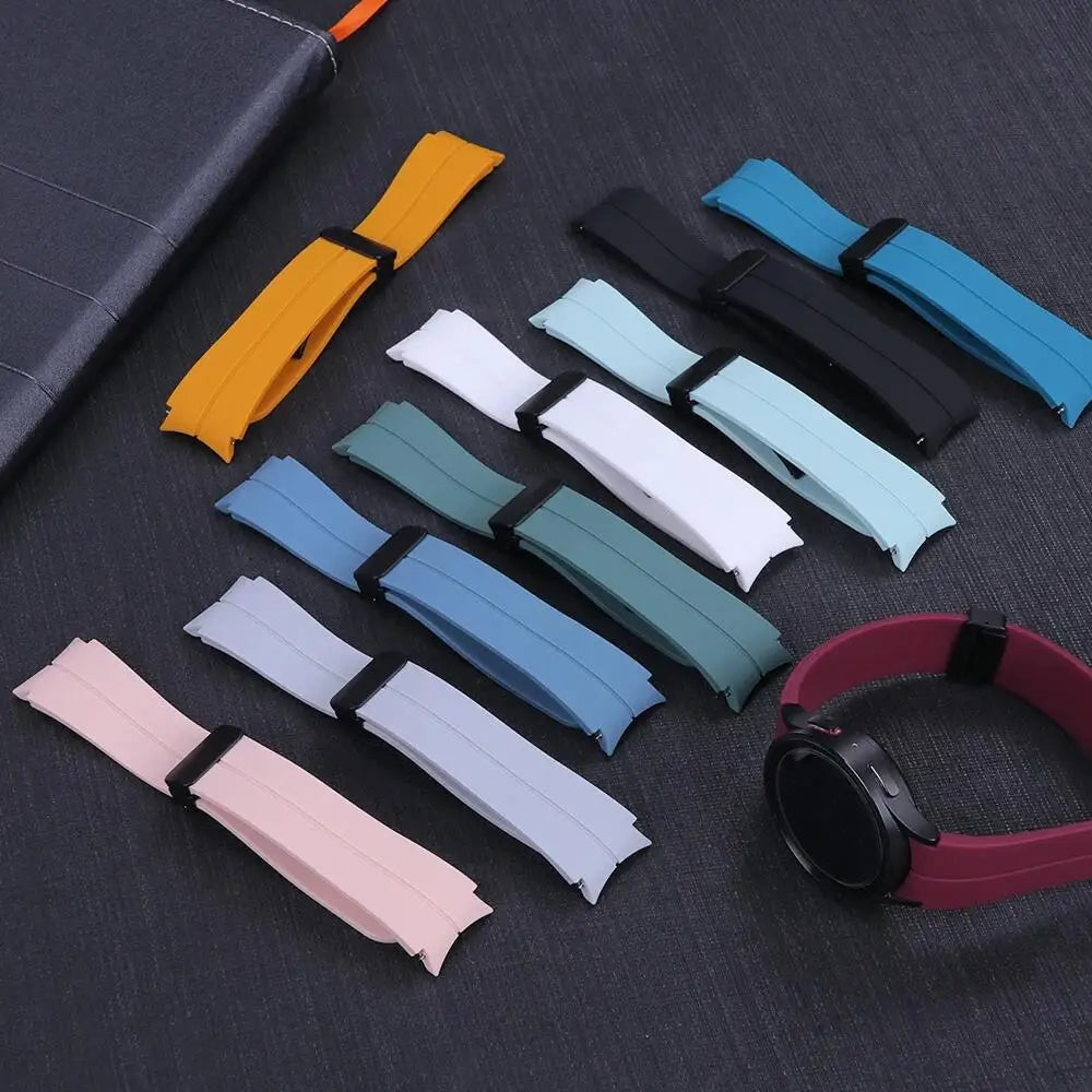 Magnetic Silicone Strap For Samsung Watch 7 6 5 4 40mm 44mm Sport Watchband For Galaxy Watch 5Pro 4 6Classic 47mm 43mm 42mm 46mm