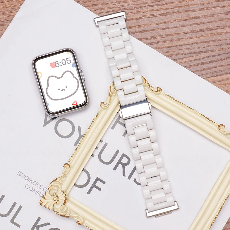 Candy Rainbow Band For Samsung Galaxy Fit 3 Fashion Loop For Samsung Fit 3 Smart Watch Correa Accessories