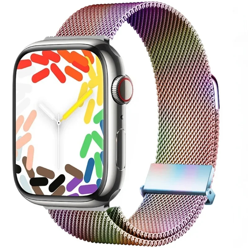 Metal Milanese band For Apple Watch Ultra 2 49mm 11 10 9 8 7 Magnetic band Apple Watch 6 5 SE 46mm 45mm 41mm 44mm 40mm 42mm